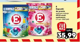 Kaufland Kapsułki do prania kolorowych i ciemnych tkanin E 3+1 Power Caps oferta