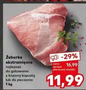 Kaufland Żeberka ekstramięsne oferta