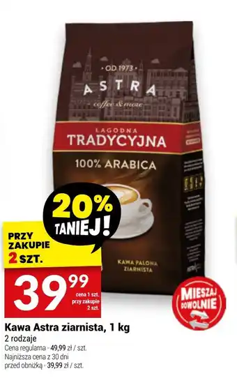 Twój Market Kawa Astra ziarnista, 1 kg oferta
