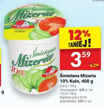 Twój Market Śmietana Mizeria 10% Koło, 400 g oferta