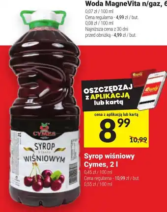 Twój Market Syrop wiśniowy Cymes, 2 l oferta