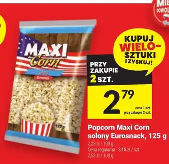 Twój Market Popcorn Maxi Corn solony Eurosnack, 125 g oferta