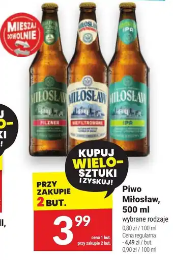Twój Market Piwo Miłosław, 500 ml oferta