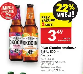 Twój Market Piwo Okocim smakowe 4,5%, 500 ml oferta