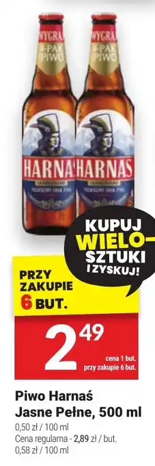 Twój Market Piwo Harnaś Jasne Pełne, 500 ml oferta
