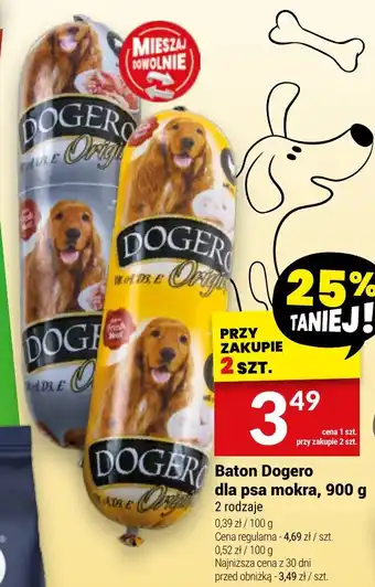 Twój Market Baton Dogero dla psa mokra, 900 g oferta