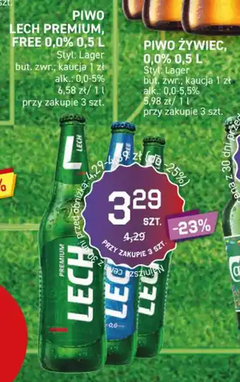 Duży Ben PIWO LECH PREMIUM, FREE 0,0% 0,5 L oferta