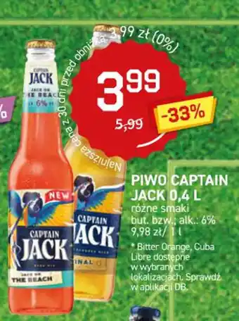 Duży Ben PIWO CAPTAIN JACK 0,4 L oferta