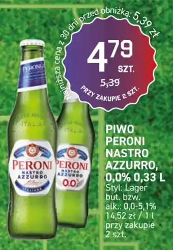 PIWO PERONI NASTRO AZZURRO, 0,0% 0,33 L