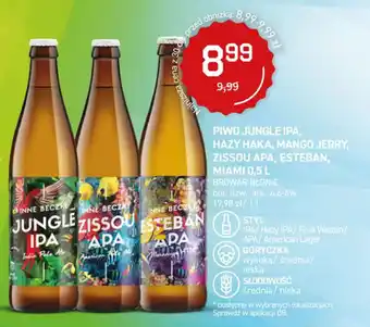 Duży Ben PIWO JUNGLE IPA, HAZY HAKA, MANGO JERRY, ZISSOU APA, ESTEBAN, MIAMI 0,5 L oferta
