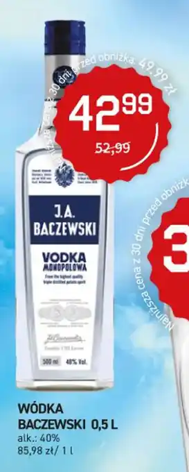 Duży Ben WÓDKA BACZEWSKI 0,5 L oferta