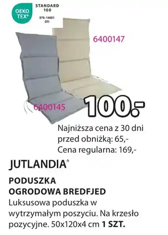JYSK JUTLANDIA PODUSZKA OGRODOWA BREDFJED 50x120x4cm oferta