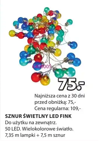 JYSK SZNUR ŚWIETLNY LED FINK oferta