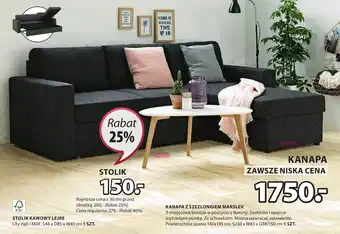 JYSK KANAPA Z SZEZLONGIEM MARSLEV oferta