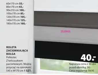 JYSK ROLETA ZACIEMNIAJĄCA BOLGA oferta
