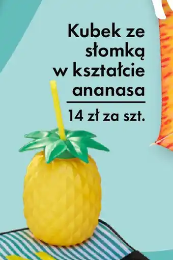 Tedi Kubek ze słomką w kształcie ananasa oferta