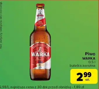 Carrefour Piwo WARKA 0,5l oferta