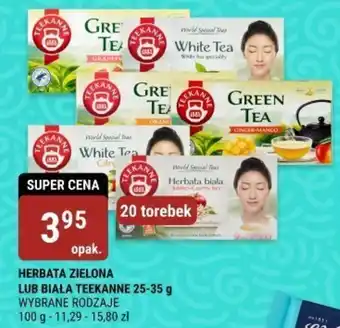 HERBATA ZIELONA LUB BIAŁA TEEKANNE 25-35 g