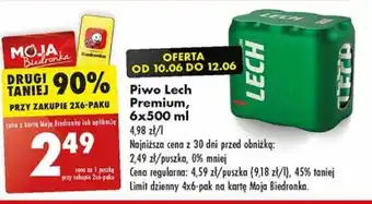 Biedronka Piwo Lech Premium 500ml oferta