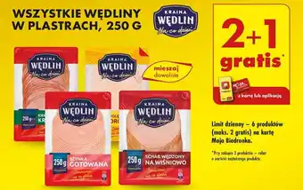 Biedronka WSZYSTKIE WĘDLINY W PLASTRACH KRAINA WĘDLIN NA CO DZIEŃ 250 G oferta