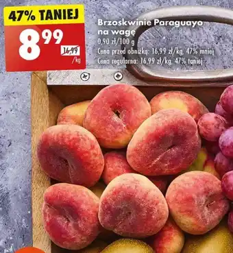 Biedronka Brzoskwinie Paraguayo 1kg oferta