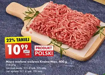 Biedronka Mięso mielone wołowe Kraina Mies 400 g oferta
