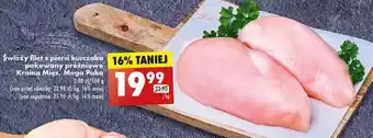 Biedronka Świeży filet z piersi kurczaka Kraina Mies 1kg oferta