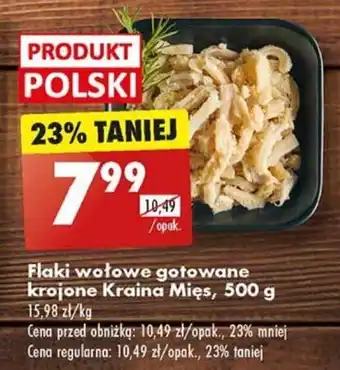 Biedronka Flaki wołowe gotowane krojone Kraina Mięs 500 g oferta