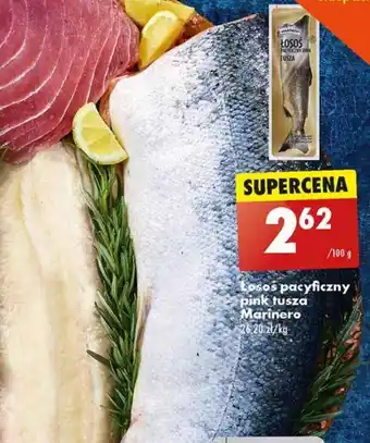 Biedronka Losos pacyficzny pink tusza Marinero 100g oferta