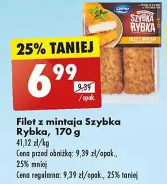 Biedronka Filet z mintaja Szybka Rybka 170 g oferta