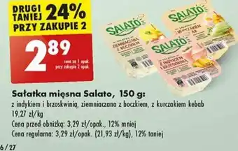 Biedronka Sałatka mięsna Salato 150 g oferta