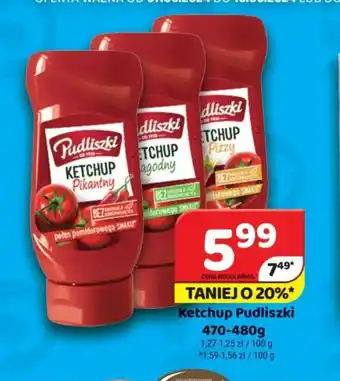 Delfin Ketchup Pudliszki 470-480 g oferta