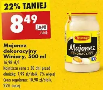 Biedronka Majonez dekoracyjny Winiary 500 ml oferta