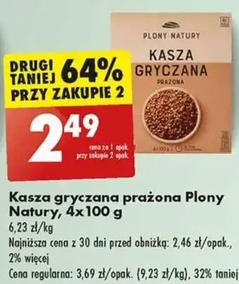 Biedronka Kasza gryczana prażona Plony Natury 4x100 g oferta