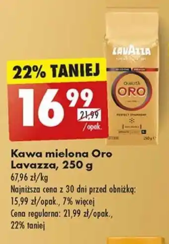 Biedronka Kawa mielona Oro Lavazza 250 g oferta