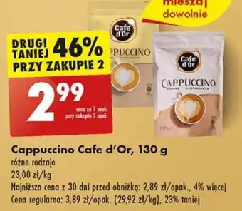 Biedronka Cappuccino Cafe d'Or 130 g oferta