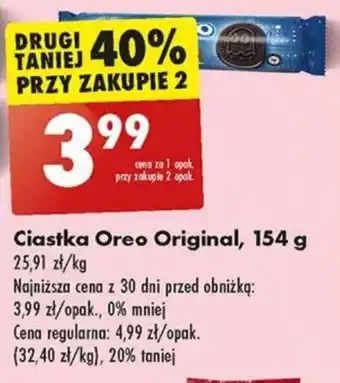 Biedronka Ciastka Oreo Original 154 g oferta