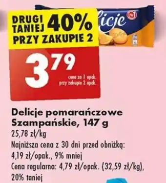Biedronka Delicje pomarańczowe Szampańskie 147 g oferta