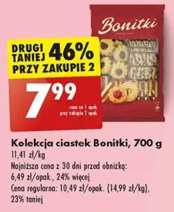 Biedronka Kolekcja ciastek Bonitki 700 g oferta