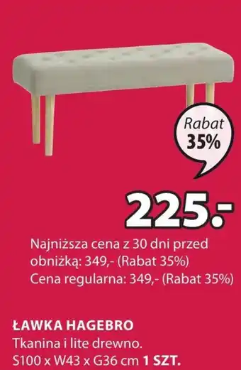JYSK Ławka oferta