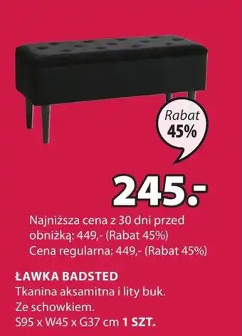 JYSK Ławka ze schowkiem S! oferta