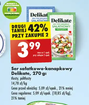 Biedronka Ser sałatkowy Delikate oferta