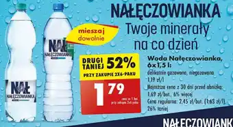 Biedronka Woda Nałęczowianka 1,5l oferta