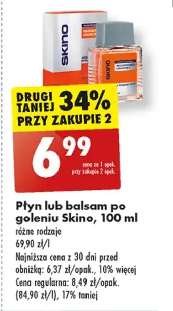 Biedronka Balsam po goleniu Skino oferta