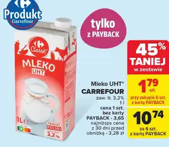 Carrefour Mleko Carrefour oferta