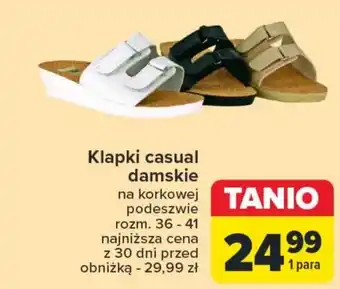 Carrefour Klapki damskie oferta