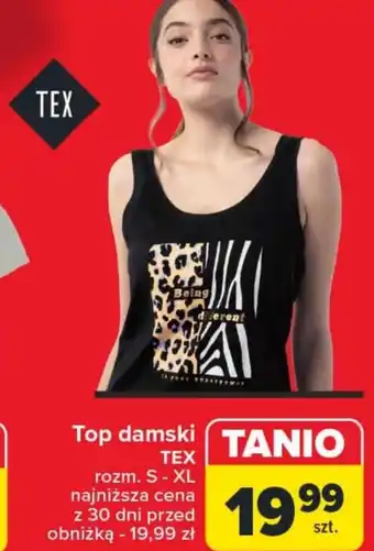Carrefour Top damski TEX oferta