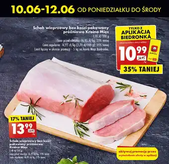 Biedronka Schab wieprzowy bez kości Kraina Mięs oferta