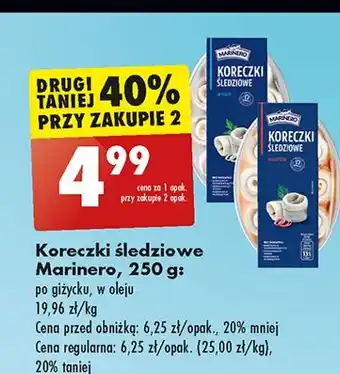 Biedronka Koreczki śledziowe po giżycku Marinero oferta
