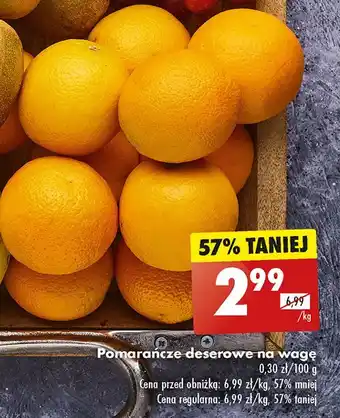 Biedronka Pomarańcze deserowe oferta